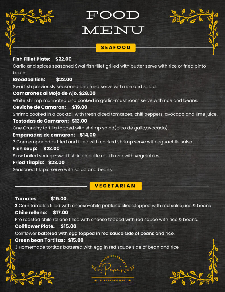 Menu Page 2