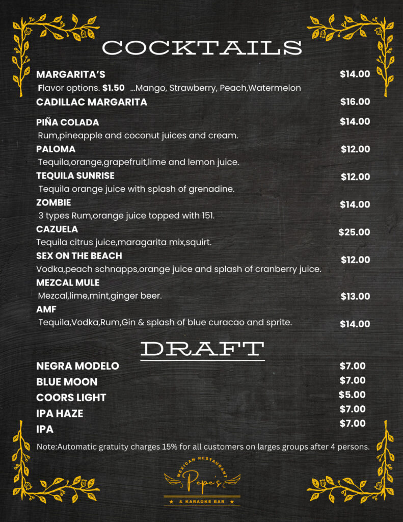 Menu Page 4